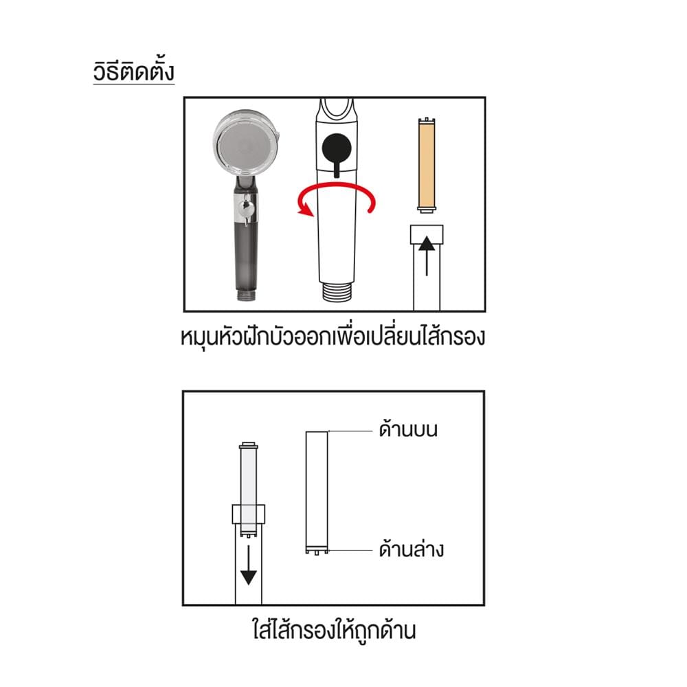 ไส้กรองฝักบัว PP WSP WSP-322FT