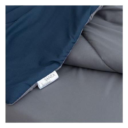 ผ้านวม SANTA BEDDING 100x90 นิ้ว สี GREY/NAVY BLUE_1