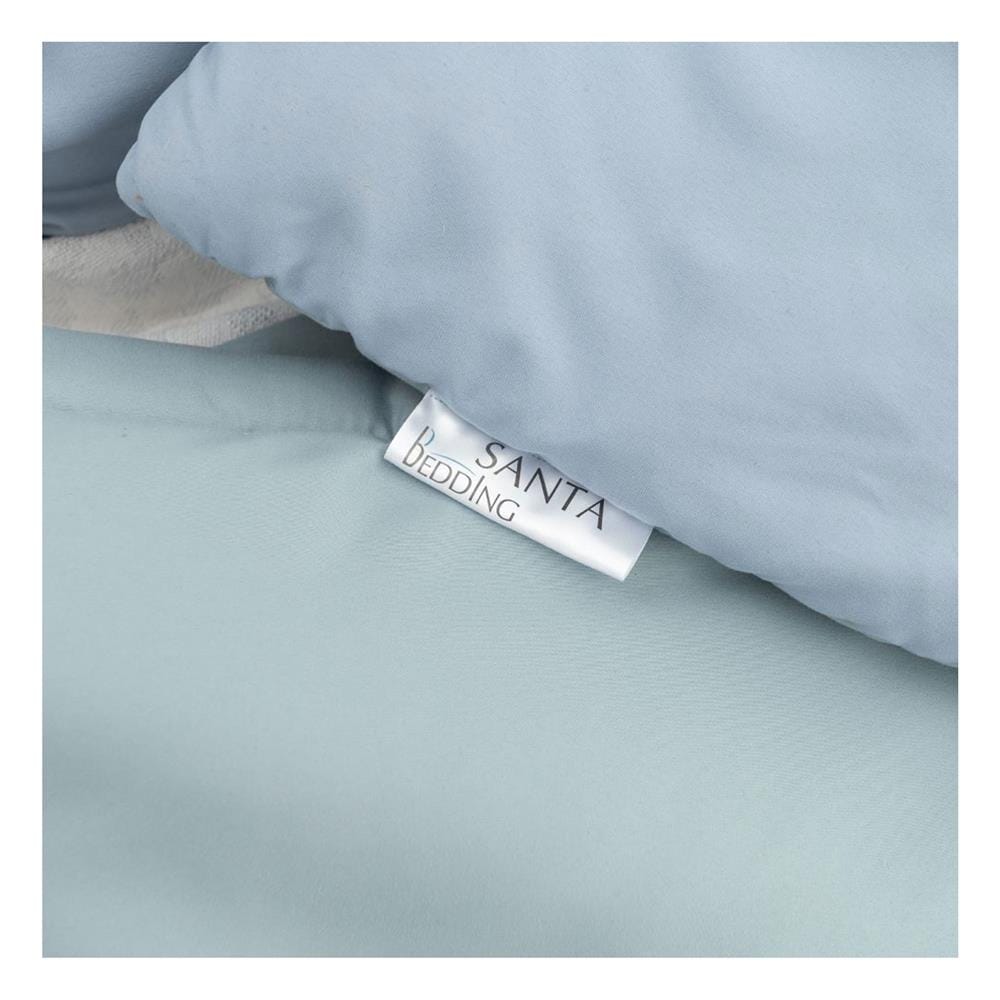ผ้านวม SANTA BEDDING 100x90 นิ้ว สี LIGHT BLUE/LIGHT GREEN