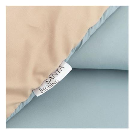ผ้านวม SANTA BEDDING 100x90 นิ้ว สี LIGHT BLUE/CREAM_1