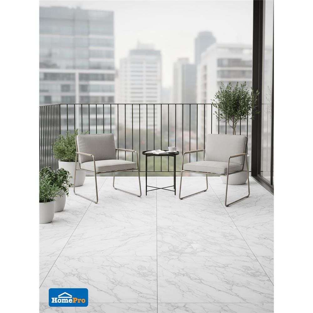 กระเบื้องพื้นพอร์ซเลน 60x60 ซม. COTTO คลีโอน่า ขาว PM 1.44 ตร.ม.