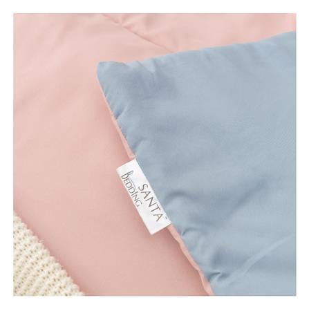 ผ้านวม SANTA BEDDING 70x90 นิ้ว สี LIGHT BLUE/PINK_1