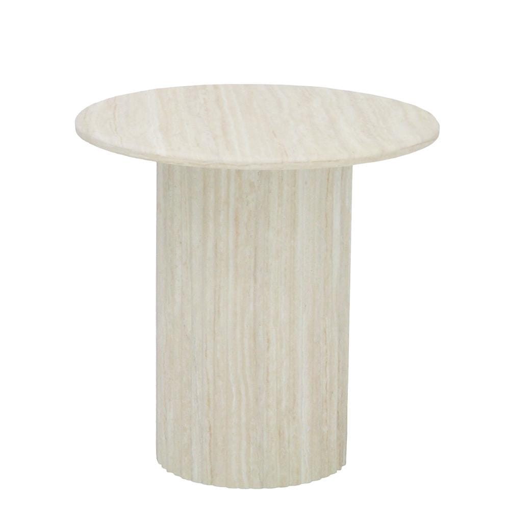 โต๊ะข้าง SB FURNITURE HASHBROWN 19235523 55 ซม. สีครีม