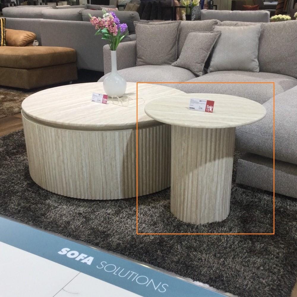 โต๊ะข้าง SB FURNITURE HASHBROWN 19235523 55 ซม. สีครีม