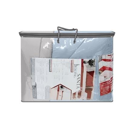 ผ้านวม SANTA BEDDING 100x90 นิ้ว สี LIGHT BLUE/GREY_2