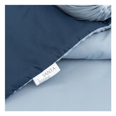 ผ้านวม SANTA BEDDING 70x90 นิ้ว สี LIGHT BLUE/NAVY BLUE_1