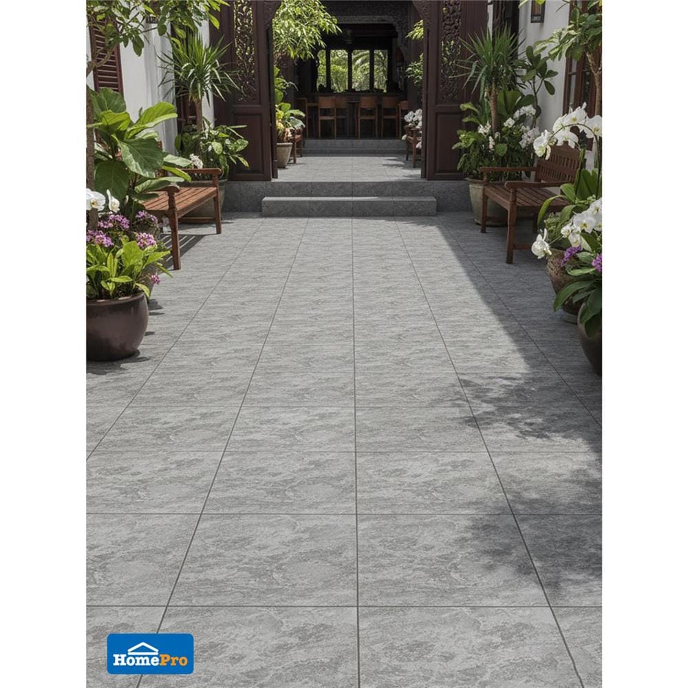 กระเบื้องพื้นพอร์ซเลน 60x60 ซม. COTTO โอลีอันเดอร์ เทา PM 1.44 ตร.ม.