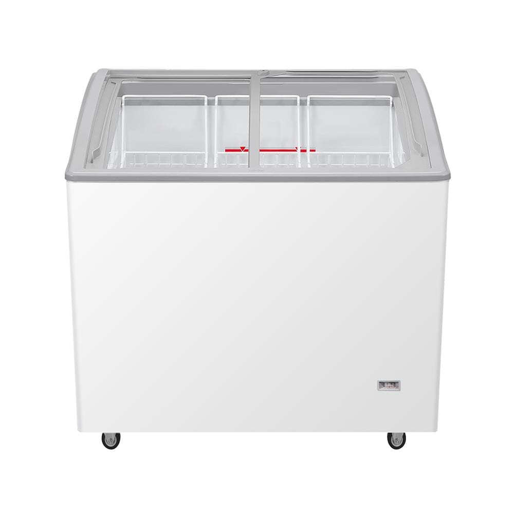 ตู้แช่ไอศครีมกระจกโค้ง HAIER SD-217P 5.4 คิว สีขาว