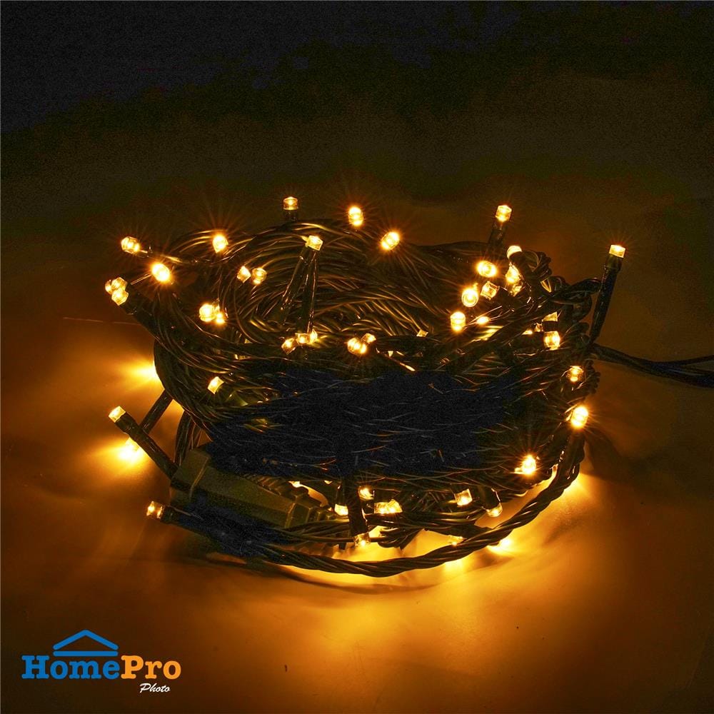 ไฟกะพริบ LED CARINI GREEN 7 วัตต์ 10 เมตร WARM WHITE