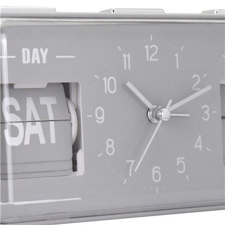 นาฬิกาตั้งโต๊ะ SNAZZ EG6265 6.8x3.5 นิ้ว สีเทา_4