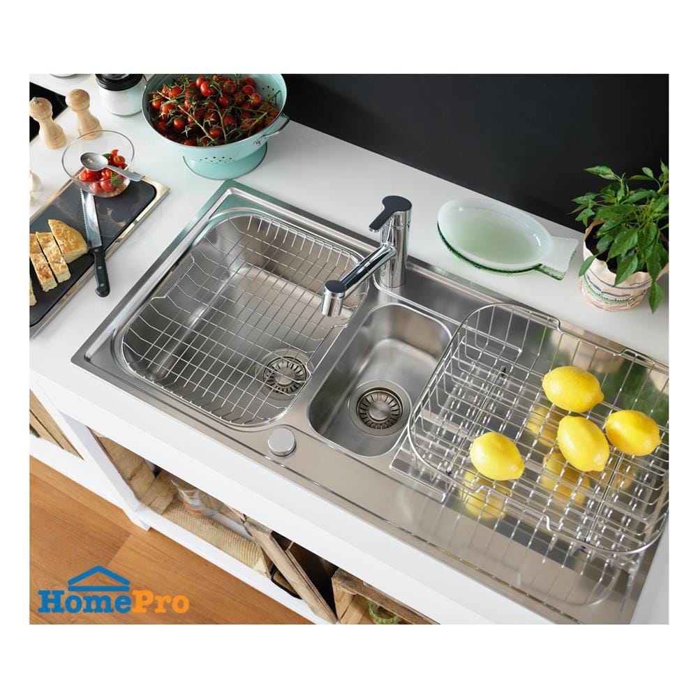ซิงค์ฝัง 2 หลุม 1 ที่พัก FRANKE SRX 651 LHD สีเงิน
