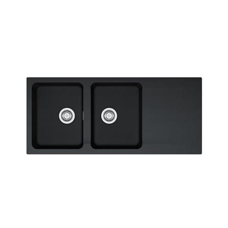ซิงค์ฝัง 2 หลุม 1 ที่พัก FRANKE OID 621 BLACK สีดำ_0