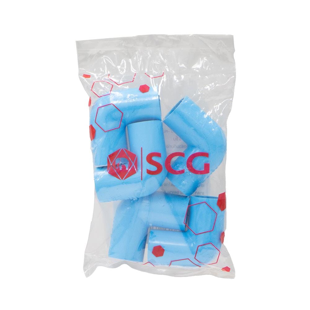 ข้องอ 90 องศา-หนา SCG 1/2 นิ้ว สีฟ้า (5 ชิ้น)
