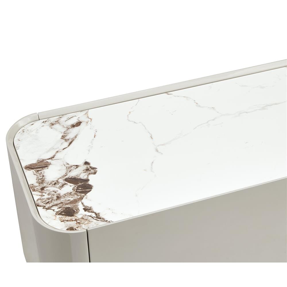 ตู้วางทีวี BENETTA GLAMORI 200 ซม. สีเทา/ลายหินอ่อนขาว