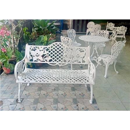 ม้านั่งสนาม AUNCHISAALLOY 1BE สีขาว_5