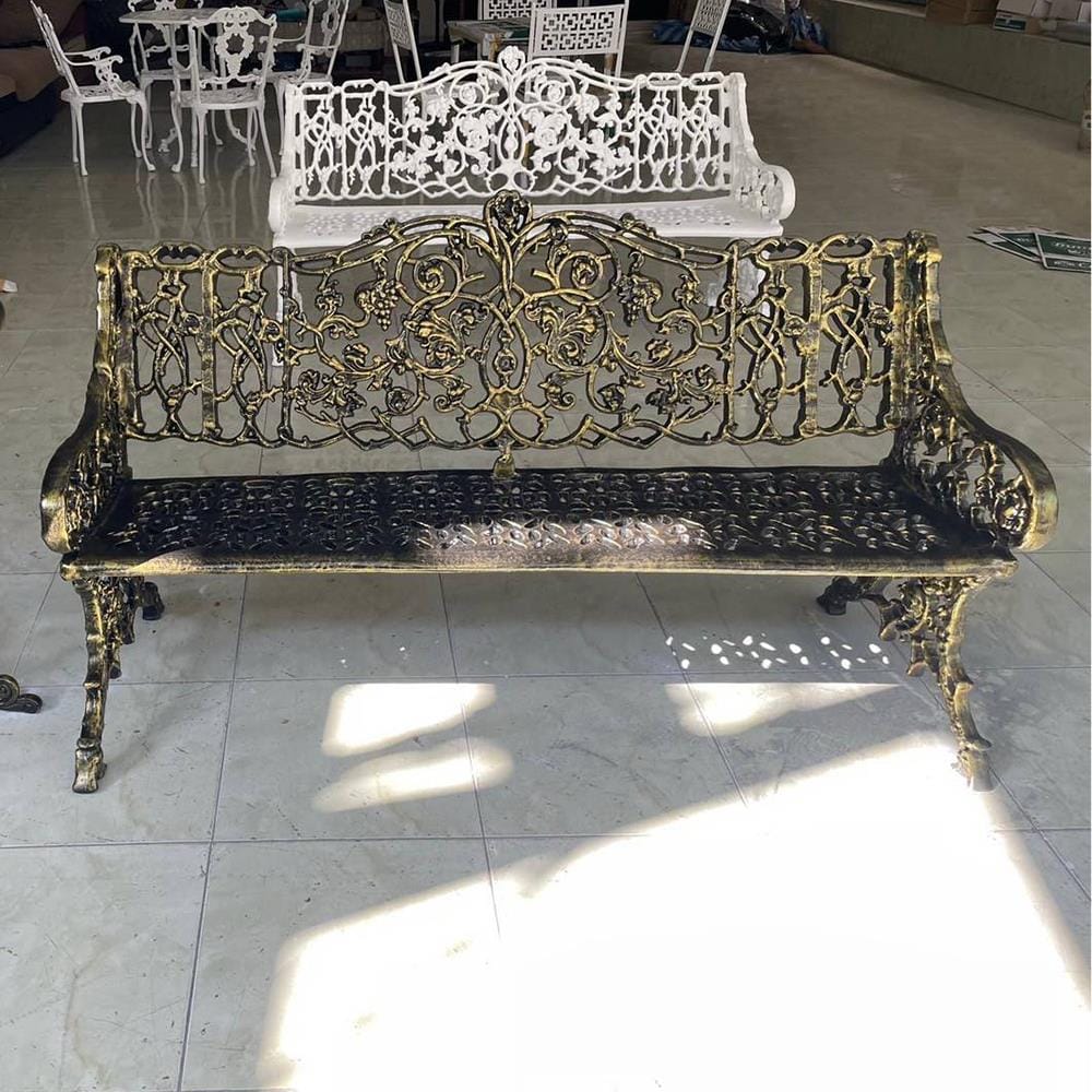 ม้านั่งสนาม AUNCHISAALLOY 1BD สีทองรมดำ