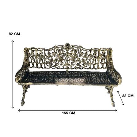 ม้านั่งสนาม AUNCHISAALLOY 1BD สีทองรมดำ_5