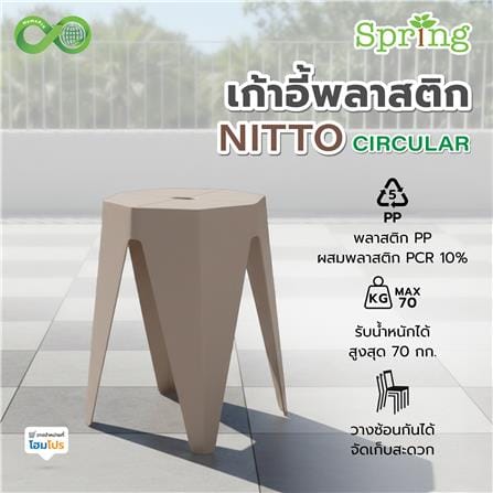 เก้าอี้พลาสติก SPRING NITTO CIRCULAR สีโทป_4
