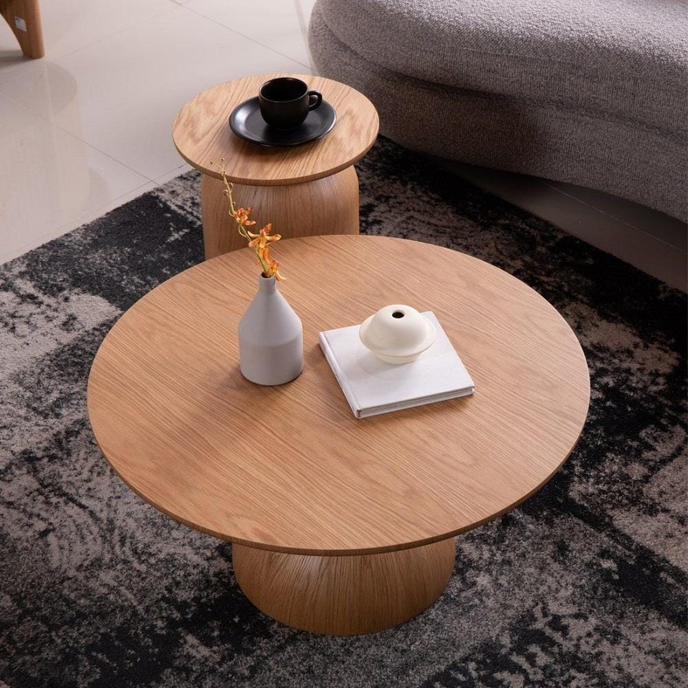 โต๊ะกลาง SB FURNITURE WASIAN 80 ซม. สีไม้ธรรมชาติ