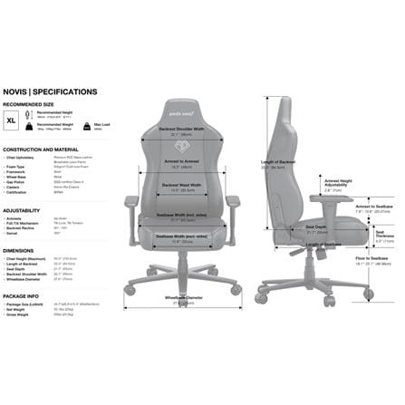 เก้าอี้เกมมิ่ง ANDA SEAT AD23-XL-01-B-PV สีดำ_4