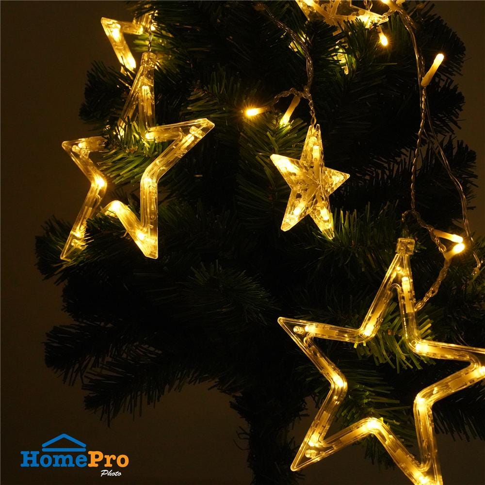 ไฟกะพริบ LED CARINI 1091 STAR 2.5 เมตร WARM WHITE