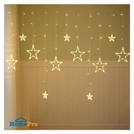 ไฟกะพริบ LED CARINI 1091 STAR 2.5 เมตร WARM WHITE_0