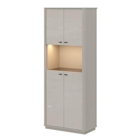 ตู้โชว์ SB FURNITURE BLESS 80 ซม. สีเบจ_0