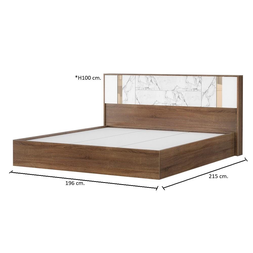 ชุดห้องนอน 6 ฟุต KONCEPT ARTHUR 59063953 สีโอ๊คเข้ม