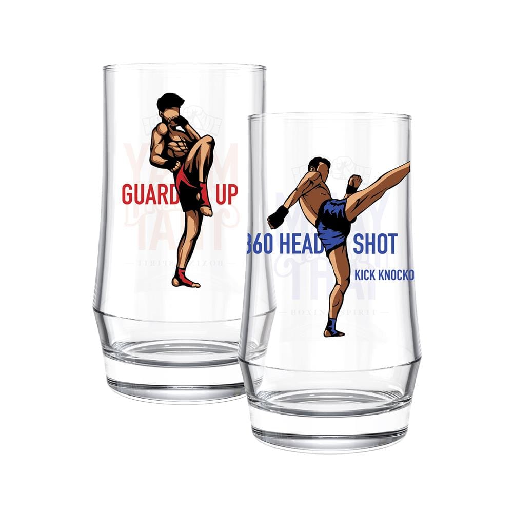 แก้วน้ำ 410 มล. OCEAN GLASS SOFT POWER MUAY THAI (แพ็ก 2 ใบ)