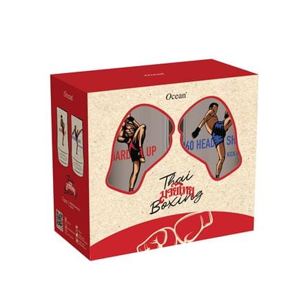แก้วน้ำ 410 มล. OCEAN GLASS SOFT POWER MUAY THAI (แพ็ก 2 ใบ)_1