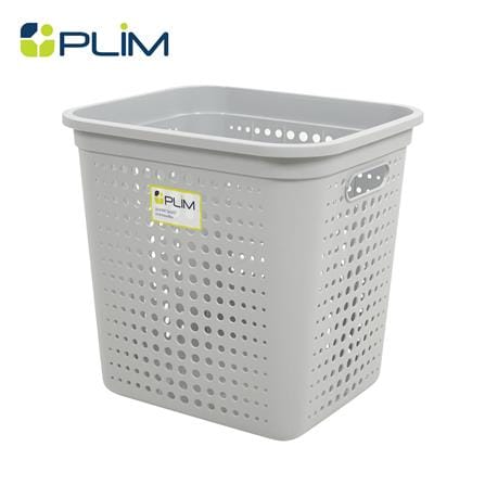 ตะกร้าผ้าเหลี่ยม PLIM BUBBLE HH-1220 SIZE S สีเทา_0