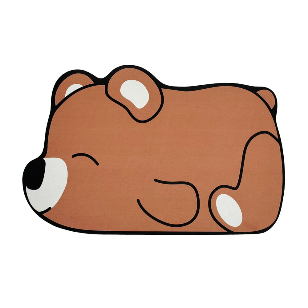 พรมพียู SNAZZ TEDDY 38x58 ซม. สีน้ำตาล_0