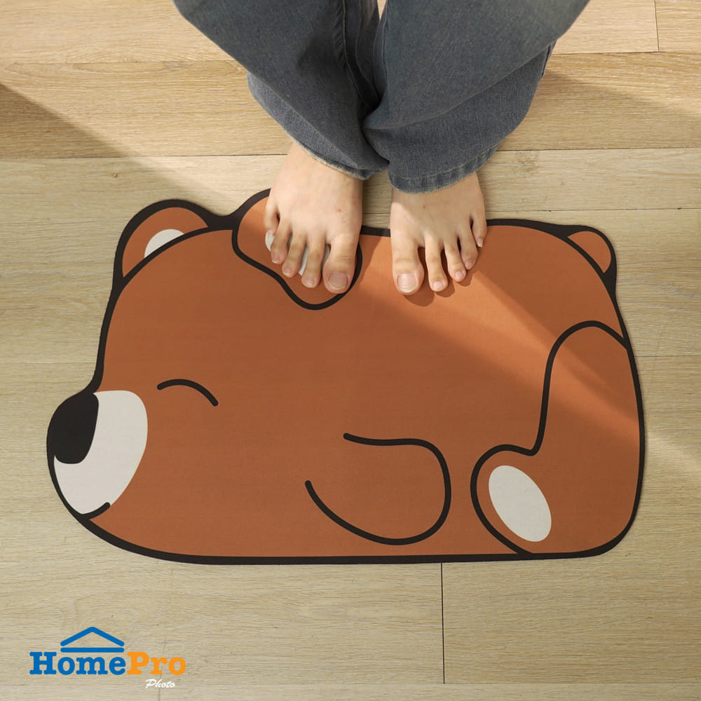 พรมพียู SNAZZ TEDDY 38x58 ซม. สีน้ำตาล