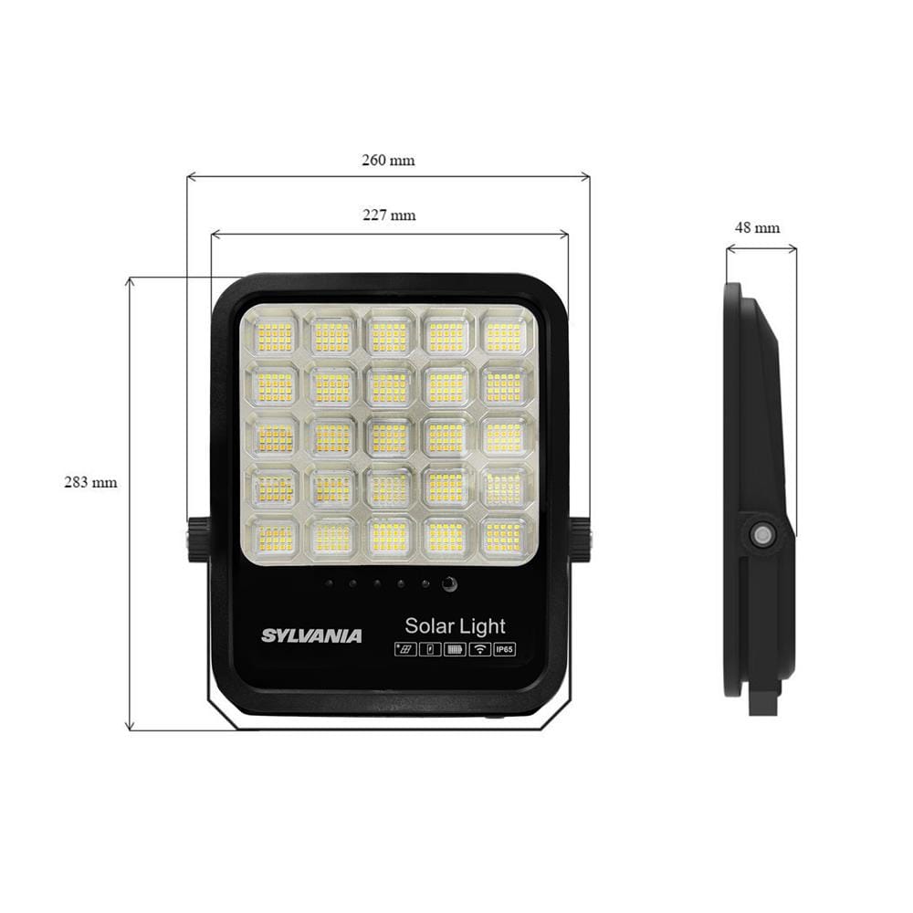 สปอตไลท์ SOLAR SYLVANIA VISION 250 วัตต์ DAYLIGHT/COOL WHITE/WARMWHITE สีดำ