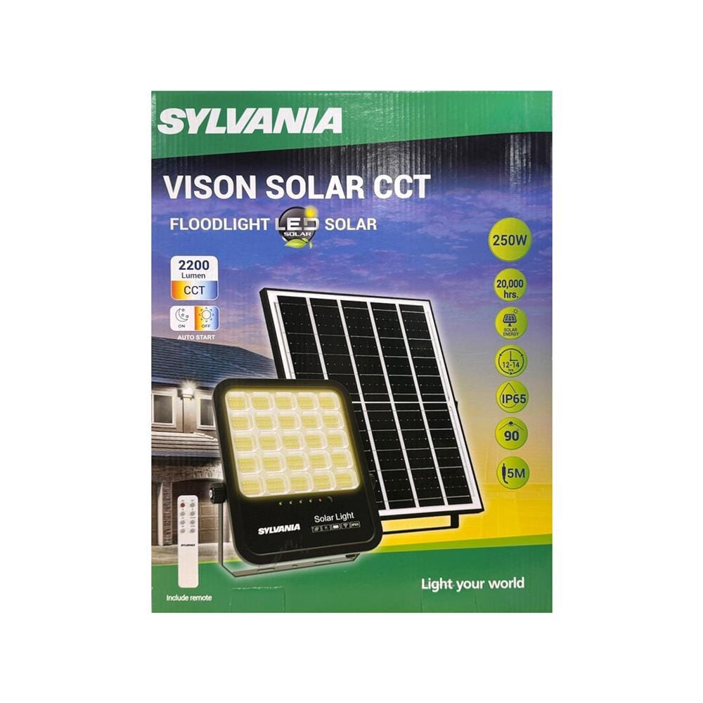 สปอตไลท์ SOLAR SYLVANIA VISION 250 วัตต์ DAYLIGHT/COOL WHITE/WARMWHITE สีดำ