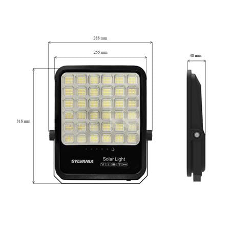 สปอตไลท์ SOLAR SYLVANIA VISION 350 วัตต์ DAYLIGHT/COOL WHITE/WARMWHITE สีดำ_8