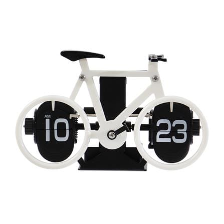 นาฬิกาตั้งโต๊ะ SNAZZ MC3 BICYCLE 8.2x4.9 นิ้ว สีขาว_0