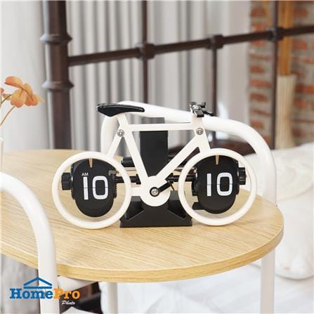 นาฬิกาตั้งโต๊ะ SNAZZ MC3 BICYCLE 8.2x4.9 นิ้ว สีขาว_4