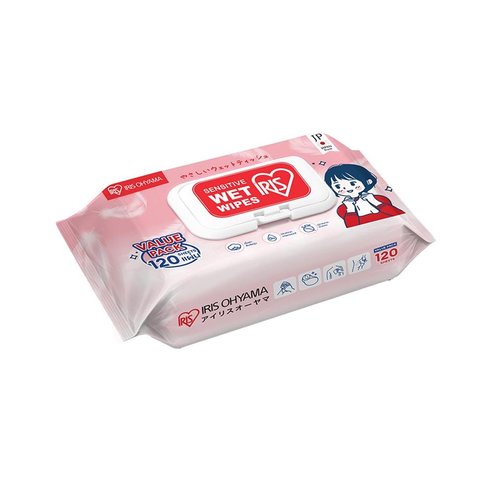ผ้าเช็ดทำความสะอาด IRIS OHYAMA BABY CLEAN 120 แผ่น