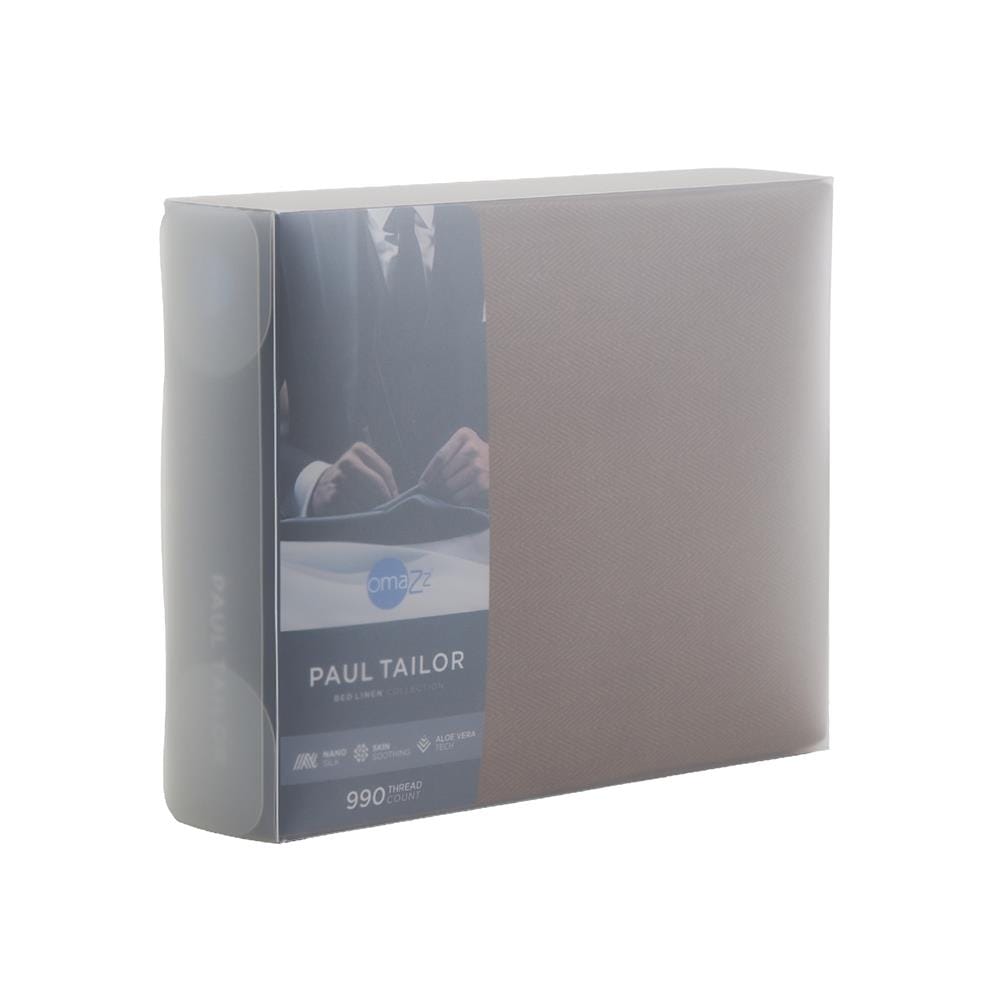 ชุดผ้าปูที่นอน 5 ฟุต (ชุด 3 ชิ้น) OMAZZ PAUL TAILOR ESPRESSO