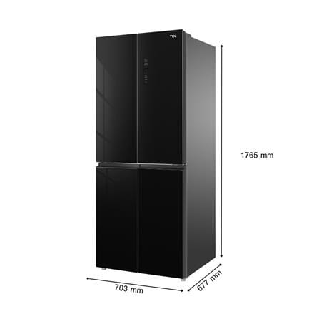 ตู้เย็น MULTI DOOR TCL RT43GPCDB 14.1 คิว กระจกดำ_8