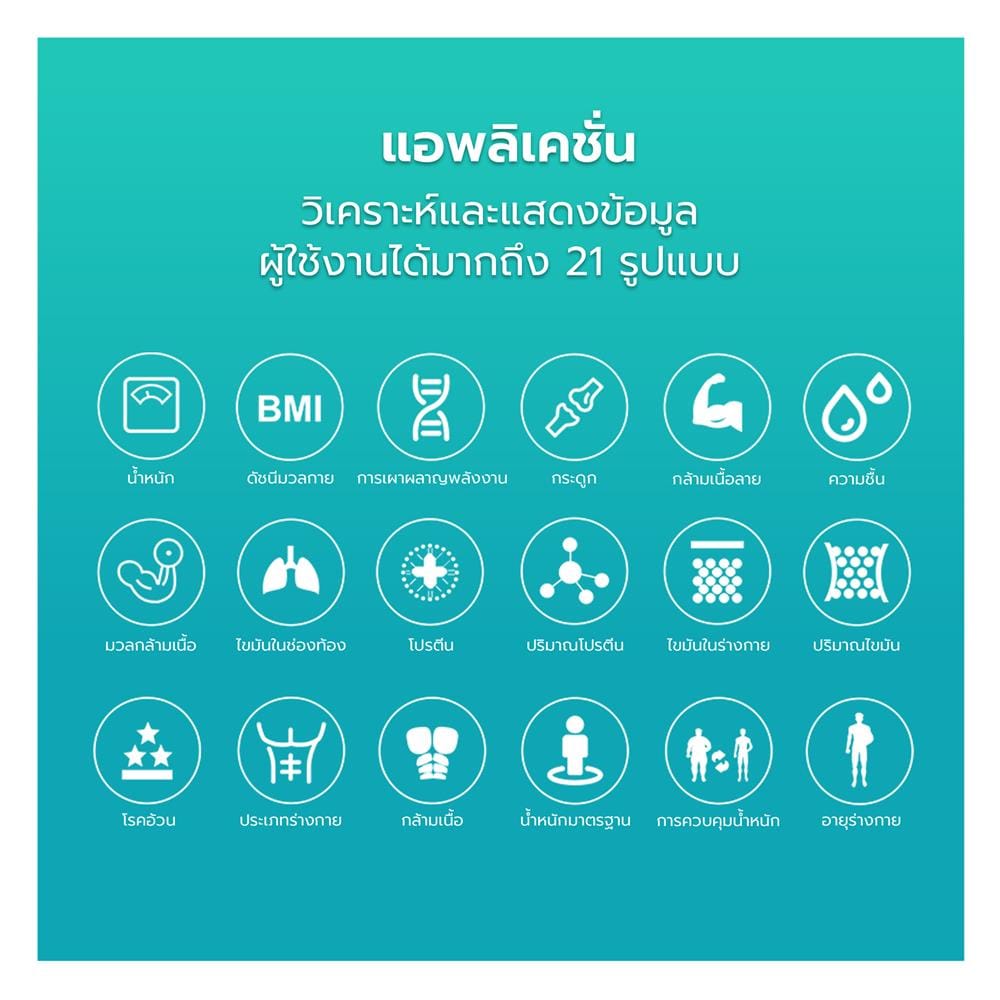 เครื่องชั่งน้ำหนัก SIMPLE HEALTH EPF208BCUW สีขาว