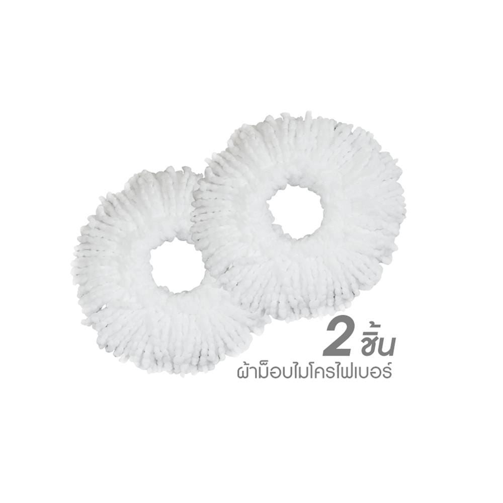 ชุดอุปกรณ์ถังปั่นพร้อมไม้ม็อบ ACCO สีเทา/ฟ้า