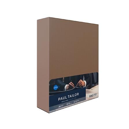 ชุดผ้าปูที่นอน 6 ฟุต (ชุด 3 ชิ้น) OMAZZ PAUL TAILOR ESPRESSO_2