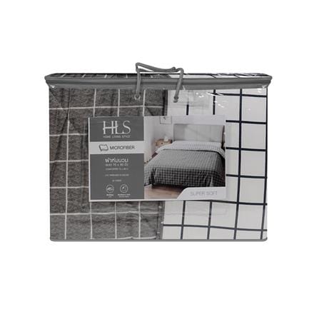 ผ้านวม HOME LIVING STYLE CHESS 70x90 นิ้ว สี GREY_3