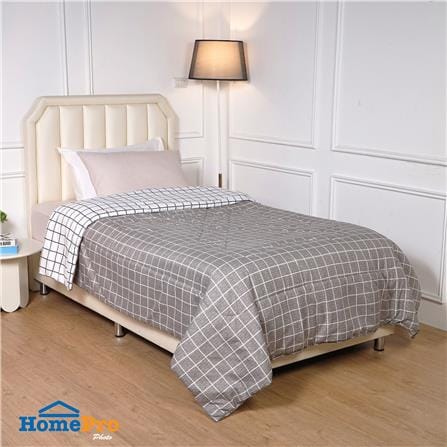 ผ้านวม HOME LIVING STYLE CHESS 70x90 นิ้ว สี GREY_4