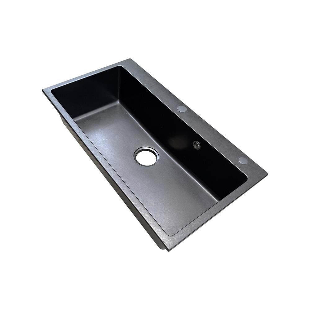 ซิงค์ฝัง 1 หลุม S-FLO NL0102 G8245DB สีดำ