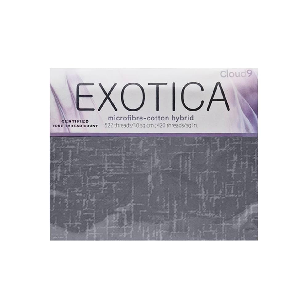 ชุดผ้าปูที่นอน 6 ฟุต (ชุด 3 ชิ้น) EXOTICA 42HC สี GREY