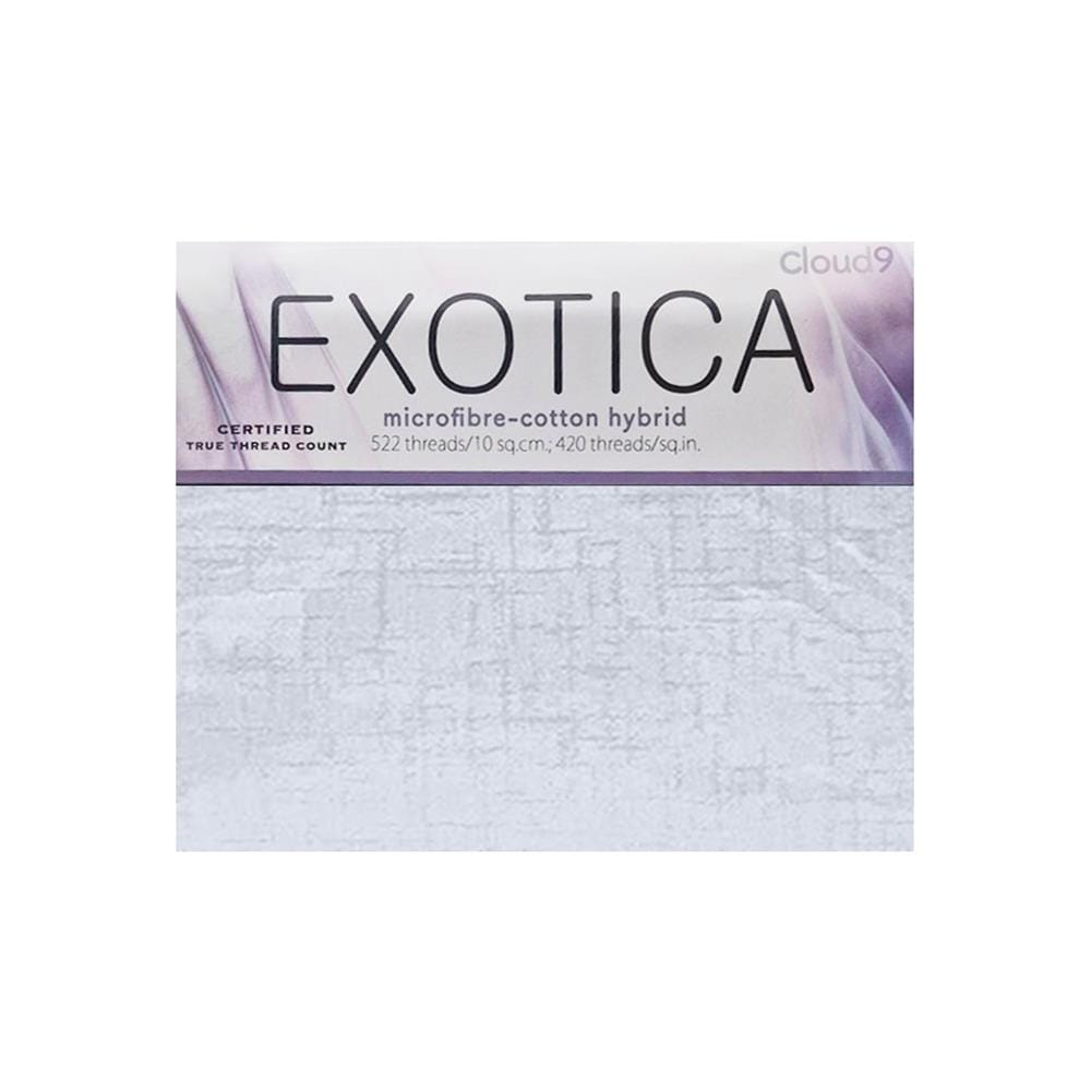 ชุดผ้าปูที่นอน 6 ฟุต (ชุด 3 ชิ้น) EXOTICA 42HC สี WHITE