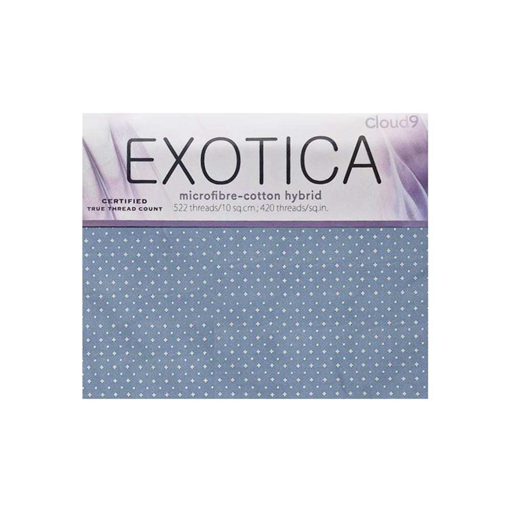ชุดผ้าปูที่นอน 6 ฟุต (ชุด 3 ชิ้น) EXOTICA 42HC สี BLUE